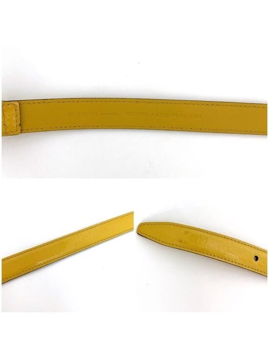 Gucci Belt Yellow Guccissima Line Narrow Waist Leather main image 10
